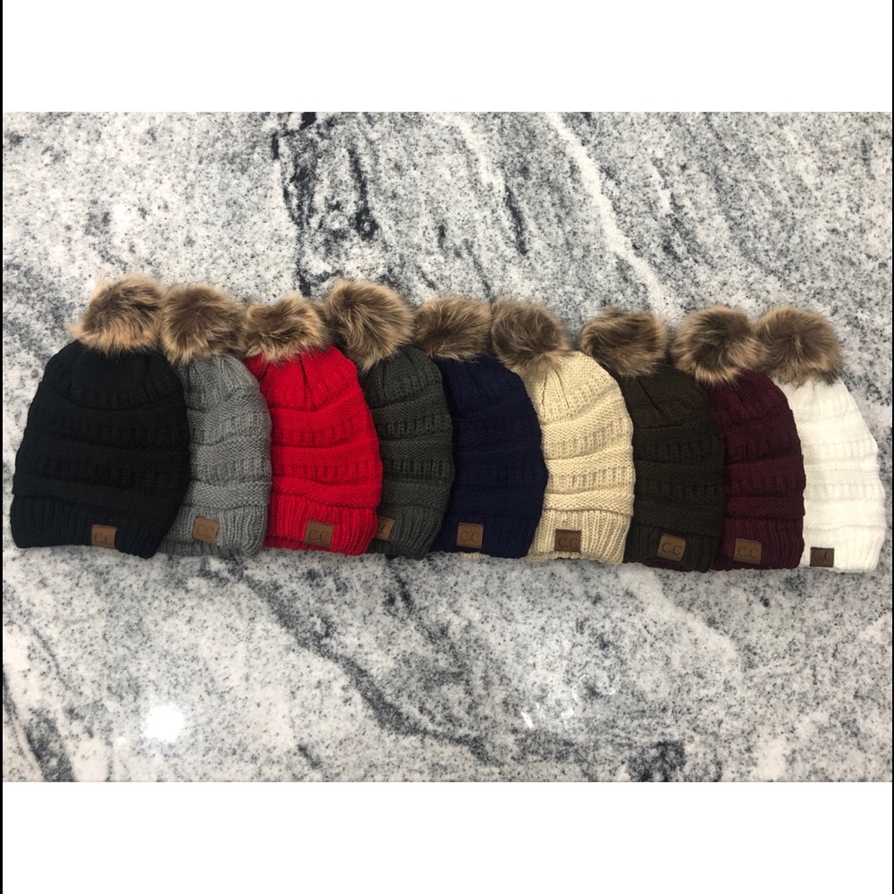 CC Pom beanies (9) qty - Picture 1 of 10
